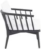 Moe's Home Collection Wren Warm White Teak Outdoor Lounge Chair-2