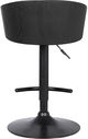 Armen Living Solstice Black Adjustable Swivel Stool-4