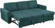 Coaster® Samantha 2-Piece Teal Right-Arm Facing Sleeper Sectional-3