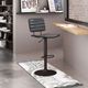 Zuo® Modern Holden Dark Bronze/Vintage Black Bar Stool-4