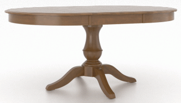 Canadel Customizable Gourmet 68" VS Base Dining Table with One Removable Leaf-0
