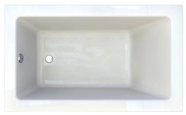 American Standard Studio® White 60” x 32” Drop-In Soaking Bathtub with Zero Edge-1