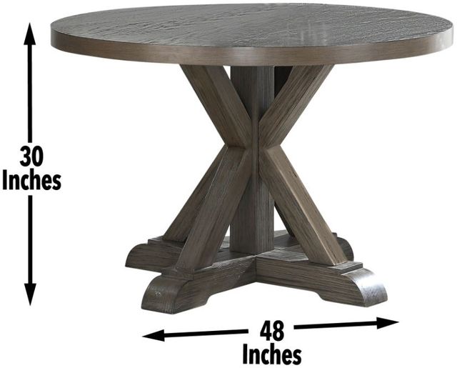 Steve Silver Co. Molly Washed Gray Round Dining Table-3