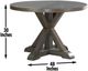 Steve Silver Co. Molly Washed Gray Round Dining Table-3