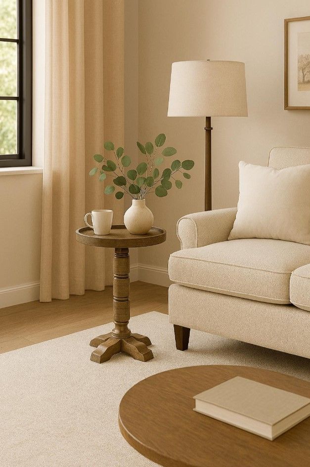 Bernards Tarrington Almond Spot Table-1