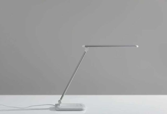 Adesso® Lennox Glossy White LED Desk Lamp-4