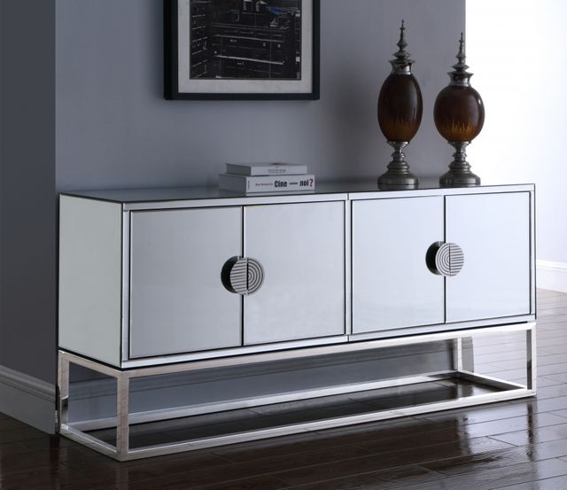 Meridian Furniture Marbella Chrome Sideboard-2