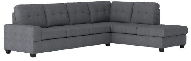 Homelegance® Maston 3-Piece Dark Gray L-Shape Reversible Sectional with Ottoman-1
