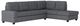 Homelegance® Maston 3-Piece Dark Gray L-Shape Reversible Sectional with Ottoman-1