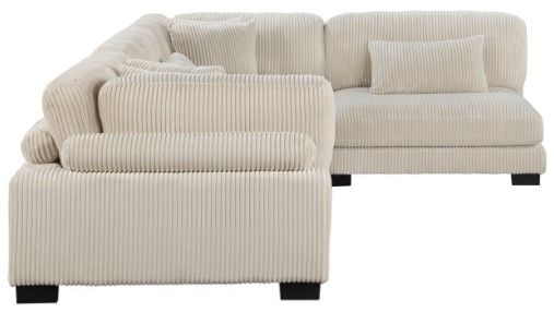 Mazin Furniture Traverse 4-Piece Beige Modular Sectional-2