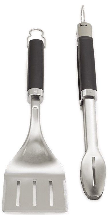Weber® Stainless Steel Precision Grill Tongs & Spatula Set-0