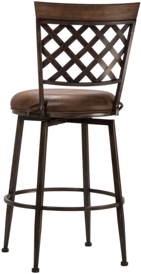 HH2 Home Greenfield Dark/Walnut Brown Counter Height Stool-1