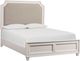 Bassett® Furniture Ventura Shell White King Upholstered Panel Bed-0