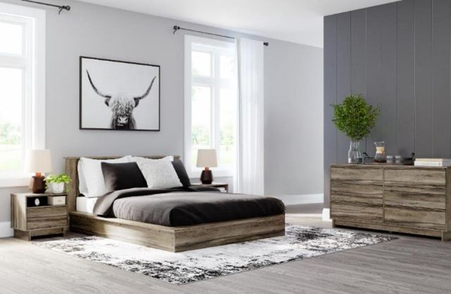 Signature Design by Ashley® Shallifer 4-Piece Brown Full Panel Bed Set-4