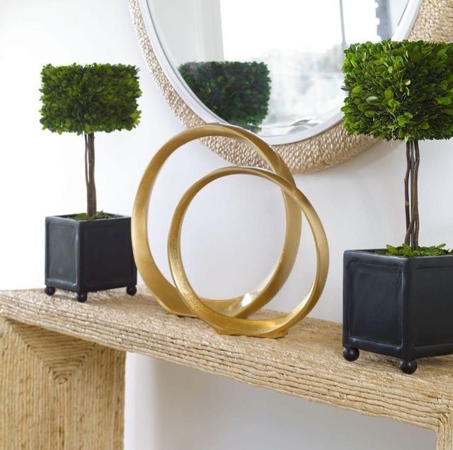 Uttermost® Jimena 2-Piece Gold Ring Sculptures Set-1