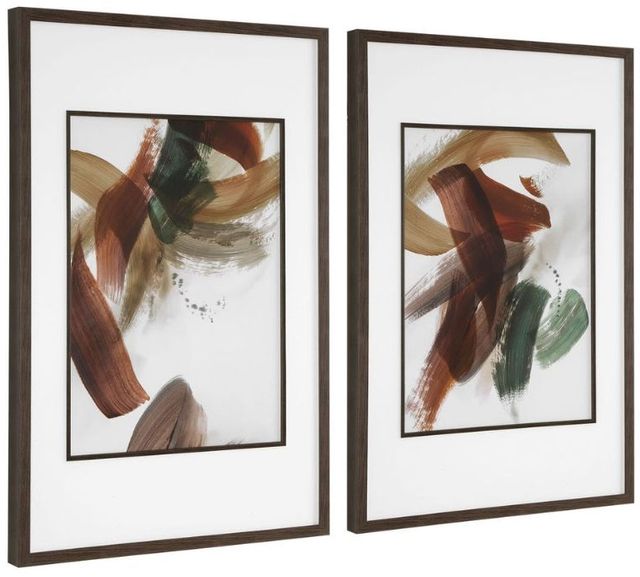 Uttermost® Velocity 2-Piece Framed Abstract Prints-4