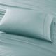 Olliix by Madison Park 6 Piece Aqua Queen 800 Thread Count Cotton Rich Sateen Sheet Set-2