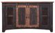 International Furniture Direct Pueblo Black/Brown 70" Stackable TV Stand-0