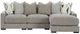 Benchcraft® Aslan Court 3-Piece Pebble Right-Arm Facing Sectional and Chaise-0