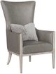 Hooker® Furniture CC Kyndall Guiltless Gray Club Chair with Accent Pillow-0