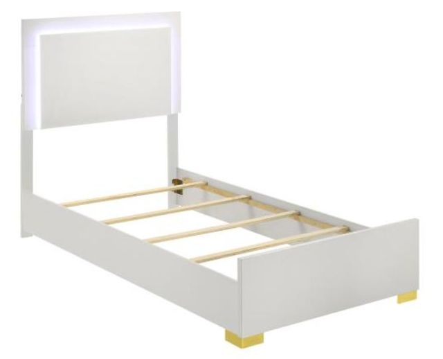 Coaster® Marceline White Twin Panel Bed-1