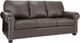 Decor-Rest® Furniture LTD Customizable 3003 Leather Round Arm Sofa-0