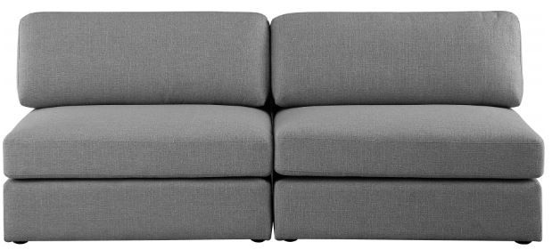 Meridian Furniture Beckham Grey Modular 76" Sofa-1