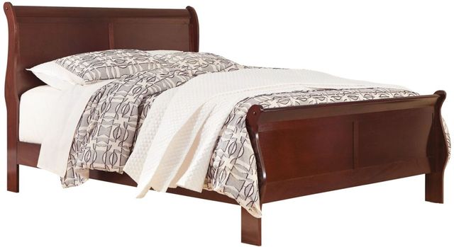 Signature Design by Ashley® Alisdair 3-Piece Dark Brown Queen Sleigh Bed Set-1