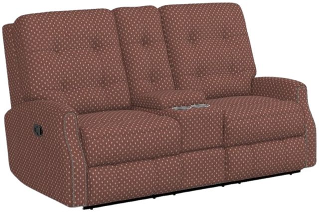 Flexsteel® Customizable Devon Manual Reclining Loveseat with Console-2