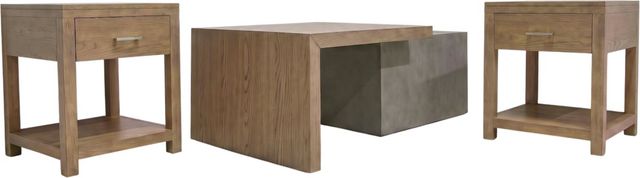 Liberty Furniture Corso 3-Piece Concrete/Natural Occasional Table Set-0