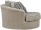 Benchcraft® Calnita Sisal Oversized Swivel Accent Chair-2