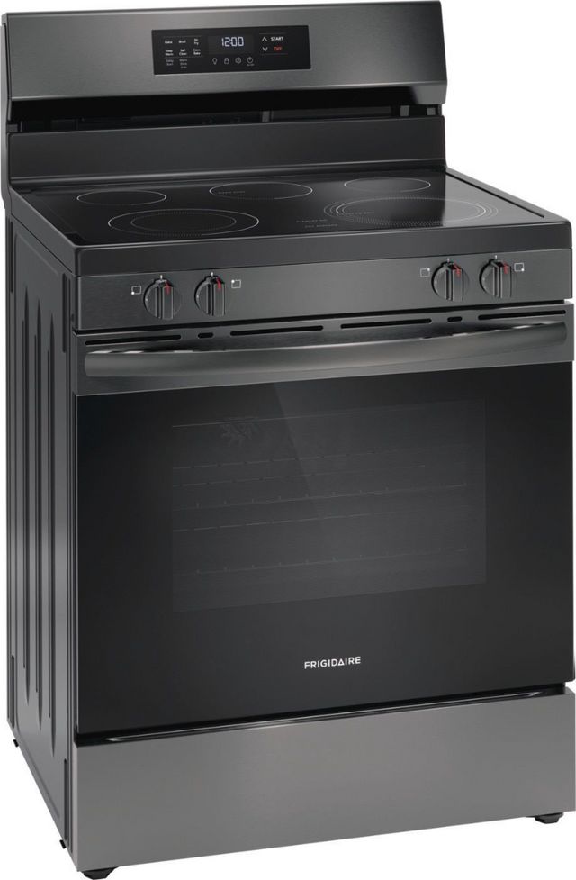 Frigidaire® 30" Black Stainless Steel Freestanding Electric Range -1