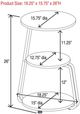 Coaster® Hilly White Side Table with Black Base-4