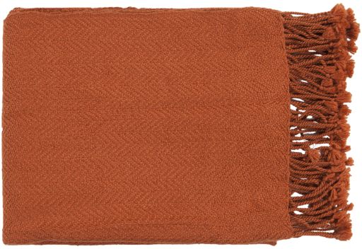 Burnt orange throw rug sale