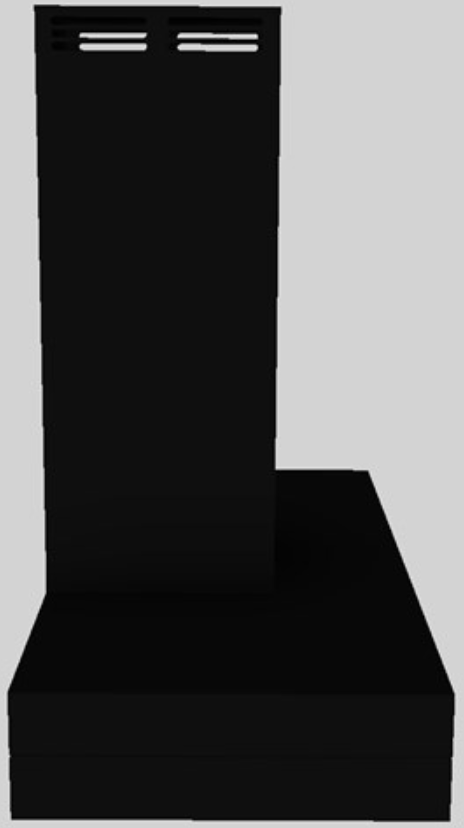 Vent-A-Hood® 36" Black Duct Free Wall Mounted Range Hood-1