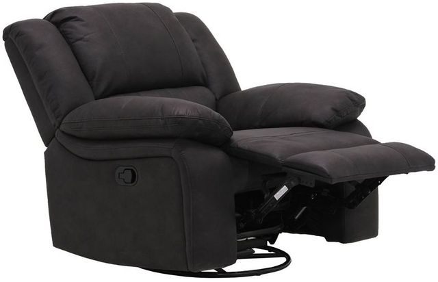 Emerald Home Navaro Black Manual Swivel Gliding Recliner-1