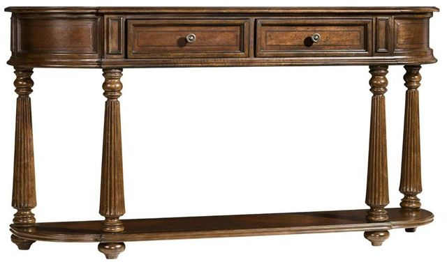 Hooker® Furniture Leesburg Mahogany Demilune Hall Console-0