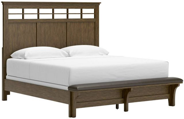 Shawbeck Panel Bed - Dark Brown
