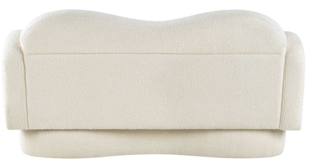 Meridian Furniture Bloom Cream Teddy Fabric Loveseat-3