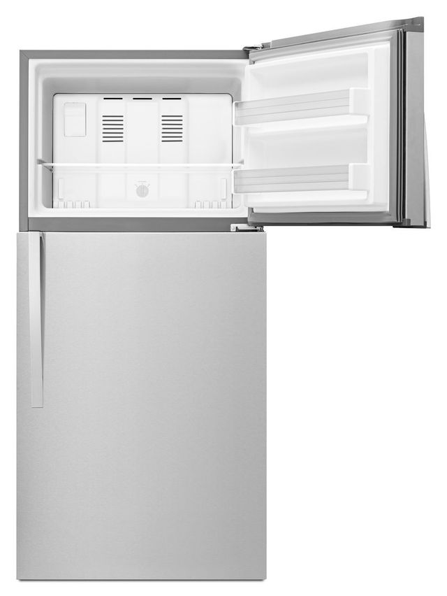 Whirlpool® 30 in. 19.2 Cu. Ft. Monochromatic Stainless Steel Top Freezer Refrigerator-6