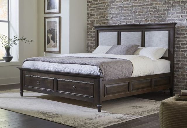 Mavin Customizable Vineyard Haven Queen Upholstered Panel Storage Bed-1