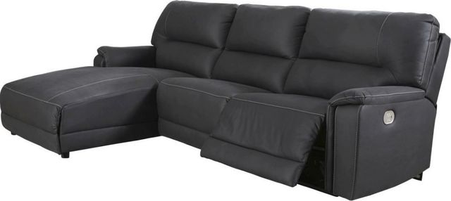 Signature Design by Ashley® Henefer 2-Piece Midnight Living Room Set with Power Reclining Sofa-1