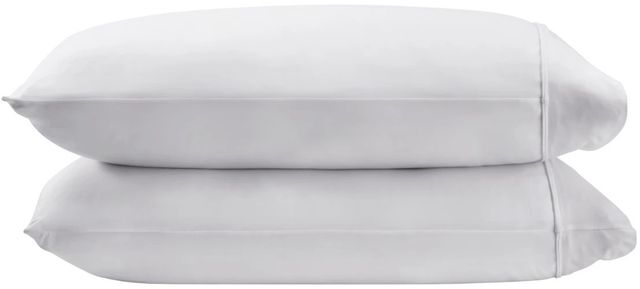 Tempur-Pedic® TEMPUR-Breeze® 2-Piece White TENCEL™ Lyocell Queen Pillow Cases-1