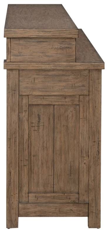 Liberty Furniture Pinebrook Ridge Weathered Toffee Console Bar Table-2