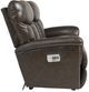 La-Z-Boy® Mateo Charcoal Leather Power Wall Reclining Loveseat with Console and Headrest-2