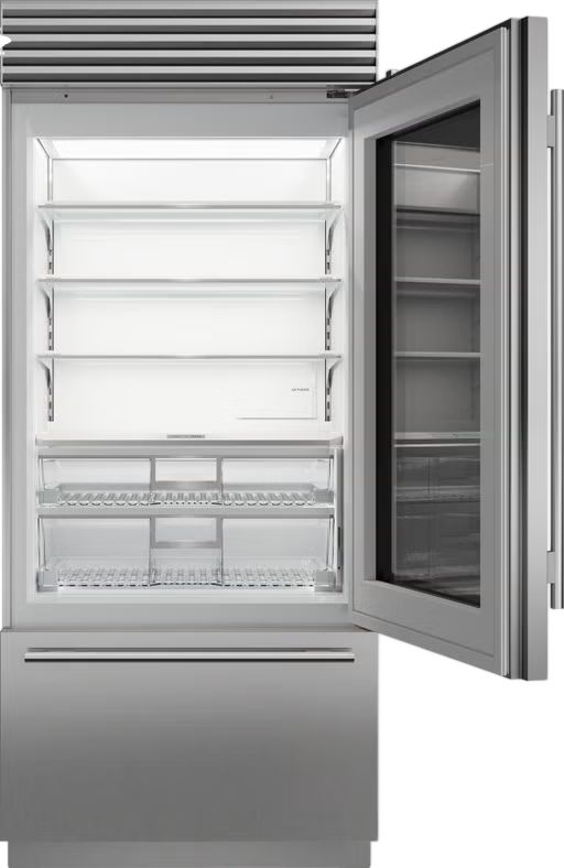 Sub-Zero® Classic Series 36" 20.8 Cu. Ft. Stainless Steel Built-In Bottom Freezer Refrigerator-1