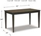 Signature Design by Ashley® Kimonte Dark Brown Dining Table-4