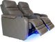 RowOne Cortés Home Entertainment Seating Gray 2-Chair Straight Row-4