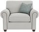 Flexsteel® Carson Silver Glacier Chair-1