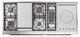 Ilve® Nostalgie II Noblesse 60'' Antique White Pro Style Dual Fuel Range with Chrome Trim-4